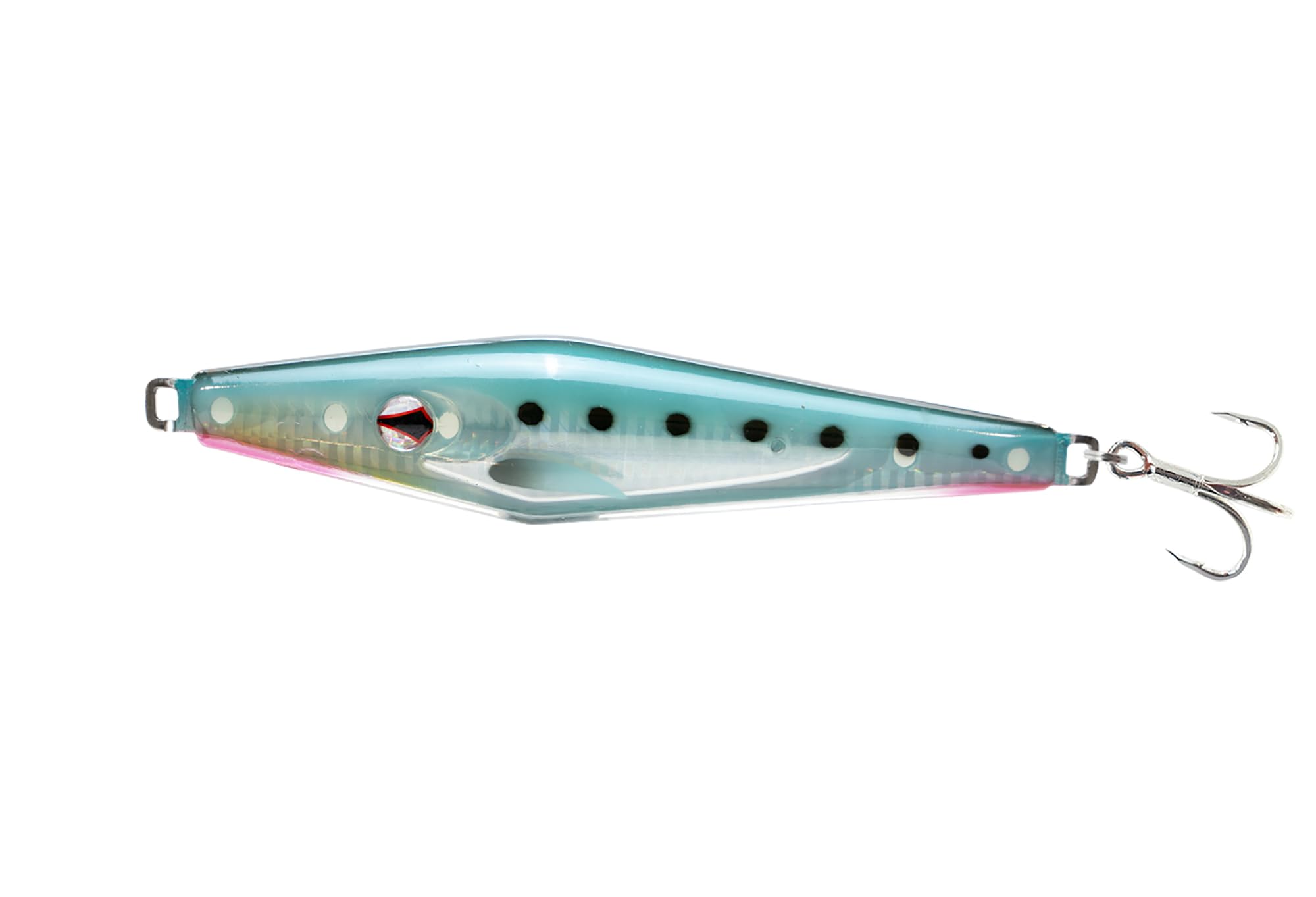 Nomad Design Slidekick Surface Iron 120g - Classic 4-1/4oz Surface Iron Design Updated with Sidekick Action for Maximum Fish Attraction - Spearmint Sardine