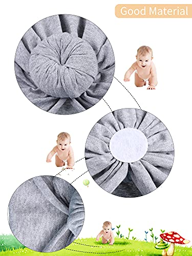 6 Pieces Baby Turbans Baby Hat Headbands Bows Newborn Beanie Nursery Head Wrap Soft Cute Toddler Cap For 0-3 Years Girls Baby (Fresh Colors) #TOP4