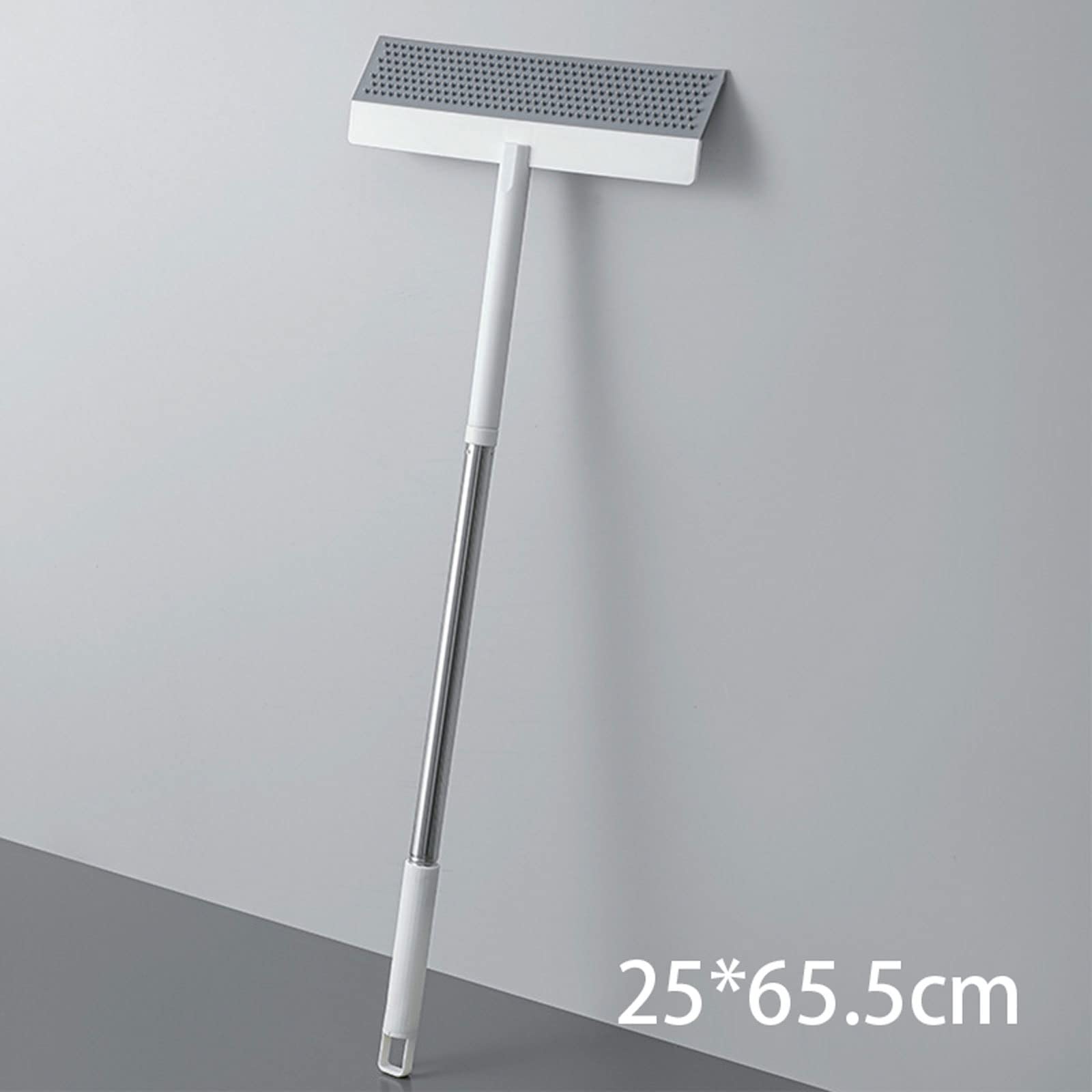 Rasquetas para Ducha, Escobilla de Goma Doble Cara Acero Inoxidable Gris for Limpieza duchas y Ventanas