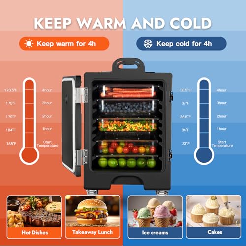 Curta FW-S009 81Qt Food Warmer With Wheels,Insulated Food Pan Carrier Lldpe Food Box Carrier Commercial Hot Box Food Warmer thumb #3