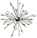 Elegant Lighting 1515G36PN Nebula - Twenty-Four Light Chandelier, Bronze/Polished Nickel Finish with Clear Royal Cut Crystal