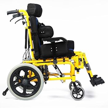 Amazon | 子供用脳性麻痺車椅子、折りたたみ式フルリクライニング子供