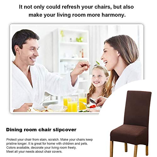 Housses de chaise de salle à manger pour masquer l'usure de table - 8