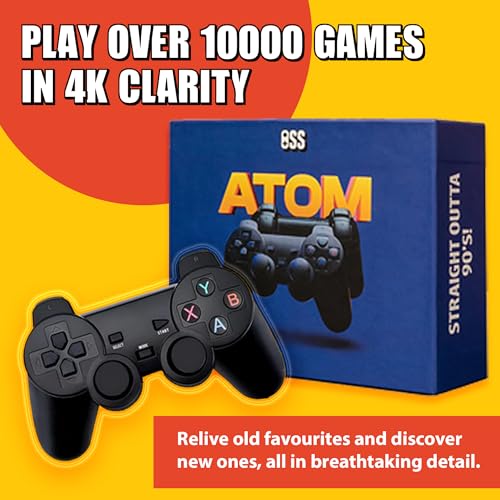 OLD SCHOOL STATION Atom Retro Gaming Console, 15000+ Games, 64GB Storage, 9 Emulators, Dual Wireless Controllers - Image 5