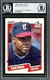 Frank Thomas Autographed 1990 Fleer Update Rookie Card #U-87 Beckett BAS Stock #185215