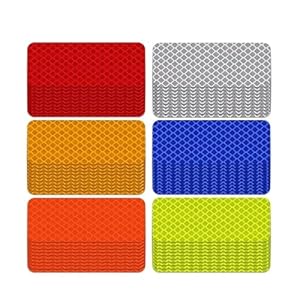 10Pcs 3 * 8Cm Car Bumper Reflective Stickers Reflective Warning Strip Tape Secure Reflector Stickers Decals Safety Warning 1 51zbrjfgjdl. sl500 . ss300