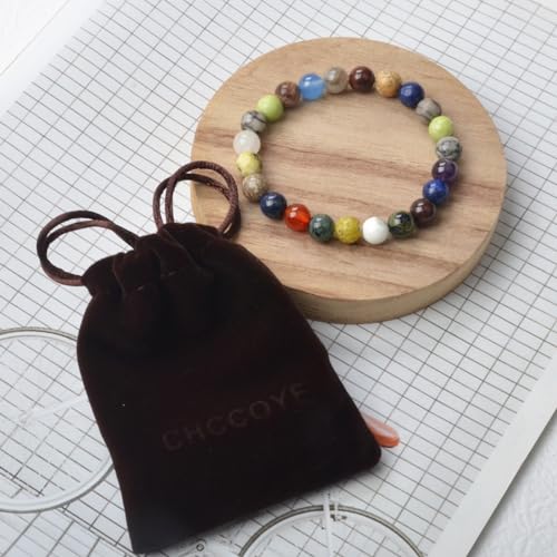 Chccoye 4Mm Natural Healing Gemstone Bracelet Handmade Yoga Stretch Elastic Bracelet Stress Relief Crystal Jewelry For Men And Women thumb #5
