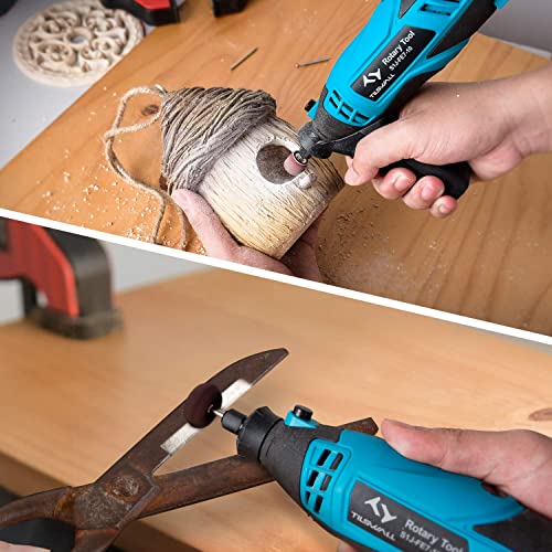 Multifunktionswerkzeug Tilswall, Drehwerkzeug 160W mit 145 Zubehöre, 8000-33000 rpm, Biegsame Welle, zum Fräsen, Trennen… – Bild 6