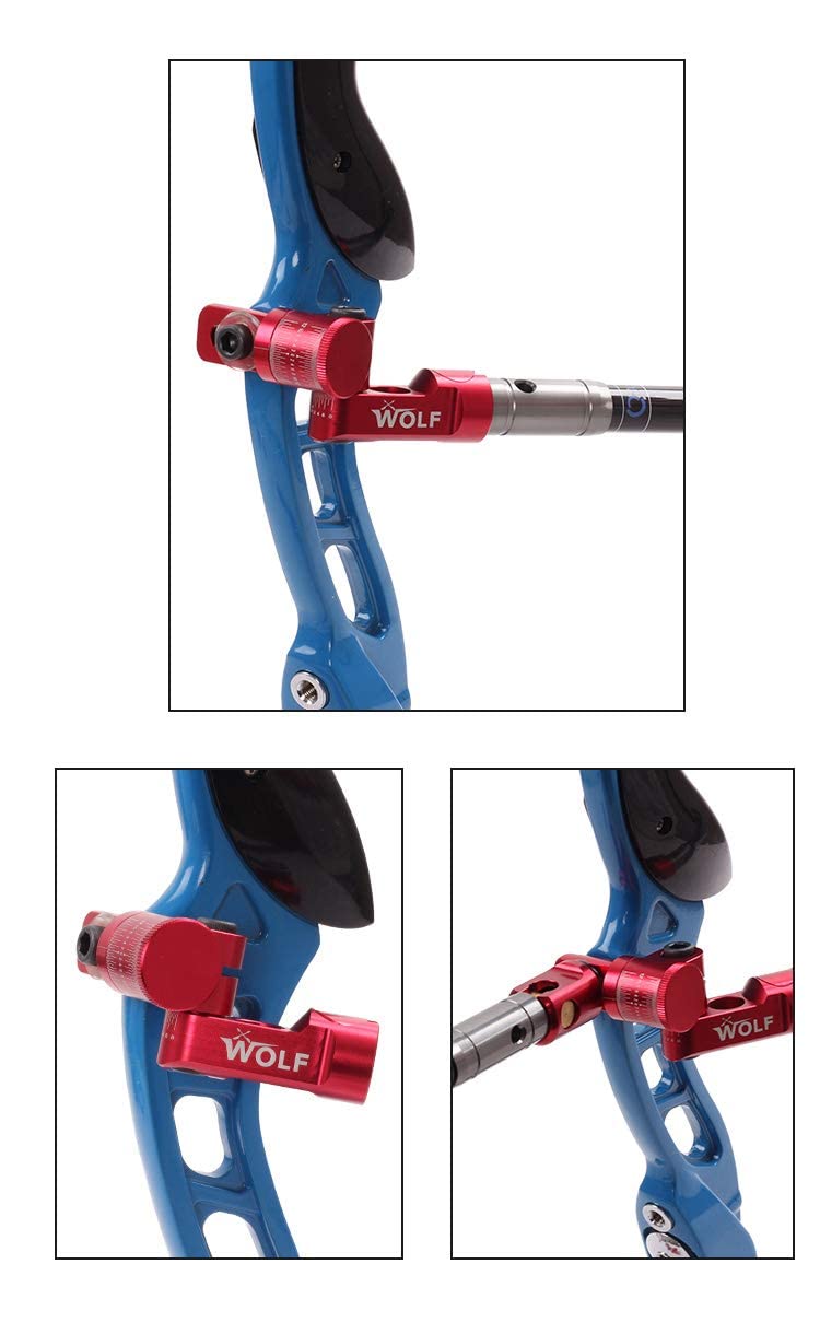 SHARROW Stabilizzatore per Arco per Tiro con L'Arco Barra A V Laterale Singola Supporto per Barra a V Regolabile Stabilizzatore per Asta di Prua a Sgancio Rapido per Arco Composto Arco Ricurvo