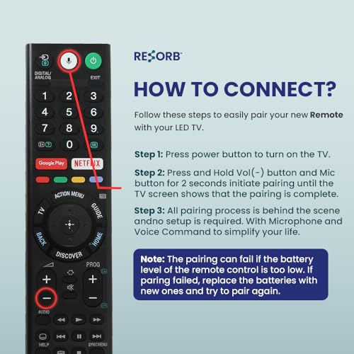 Image of LED 268 Voice Command Compatible with Sony 4K Smart LED UHD OLED QLED Android Bravia TV Bluetooth Remote Control Replacement of Original RMF
