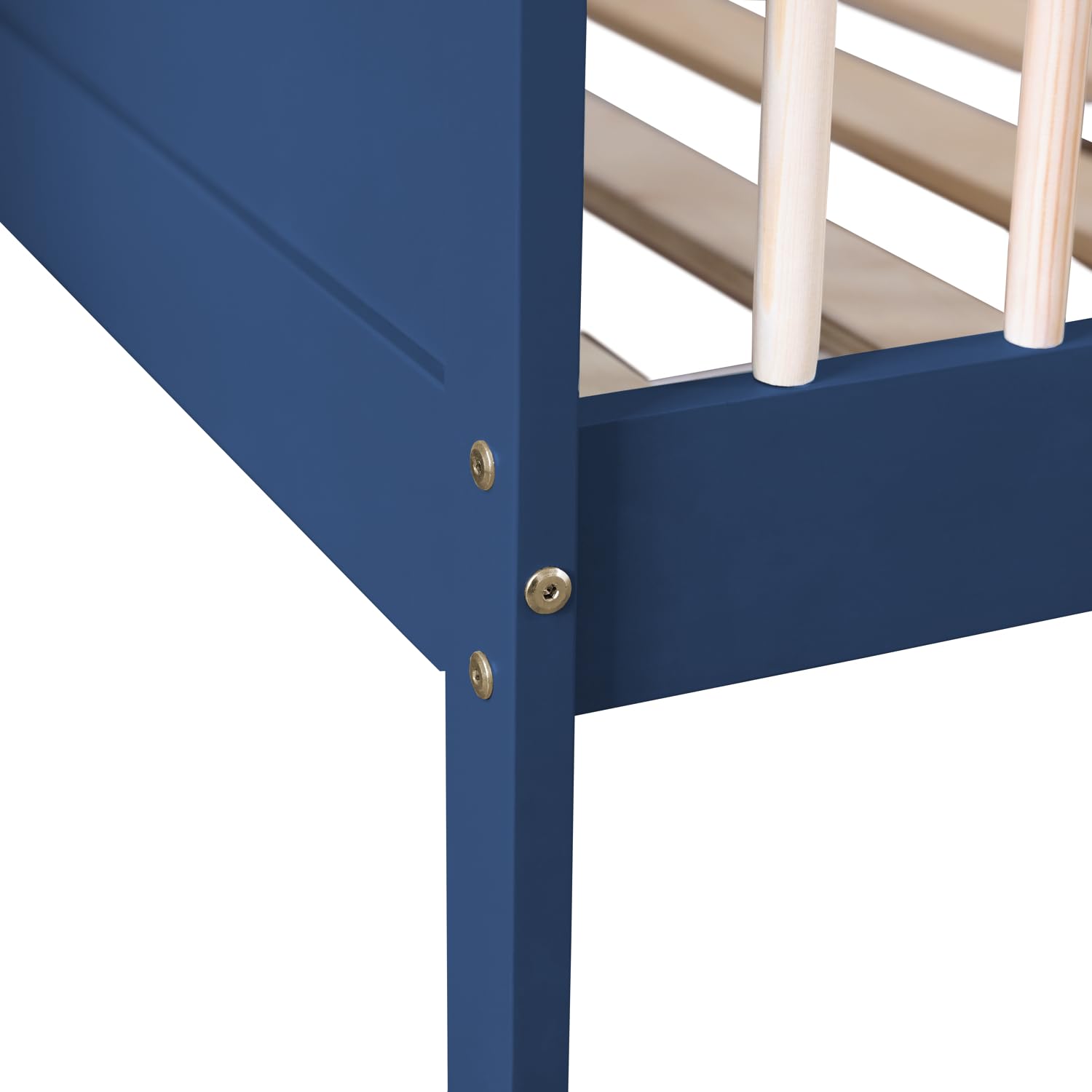 Happy Garden Cama Infantil Adam, tamaño 190x90cm, con somier Estructura de Madera Azul Oscuro, fácil de Montar Una excelente opción para Crear un Dormitorio Infantil Alegre y Acogedor.