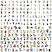 200pcs Kids Disney Princess Cute Cartoon Character Stickers - Movie Decorative Waterproof Stickers for Kids, Teens & Adults