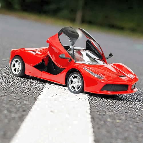 Image of VGRASSP 1:16 Scale Remote Control Supercar Toy for Kids with Electronic Opening Doors - RC Vehicle with Rechargeable Batteries and USB Charging Cable - Birthday Gift - Color As Per Stock