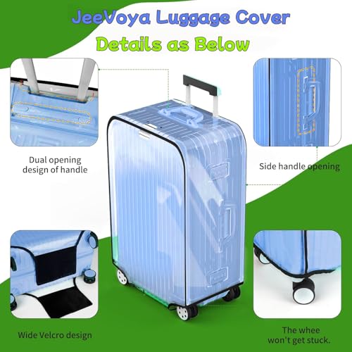 Suitcase Covers Clear Luggage Cover for 20"/24"/28"/30" Baggage Covers Waterproof Dustproof and Anti-scratch (30inch)4