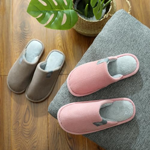Pantoufles,Chaussons Femmes Hommes,Chaussons Maison,Pantoufles en peluche pour femmes Mémoire Mousse Intérieur/extérieur (vert, Adulte, Femme, 40, Numérique, Système Taille Chaussures EU, Mince) – vue 2