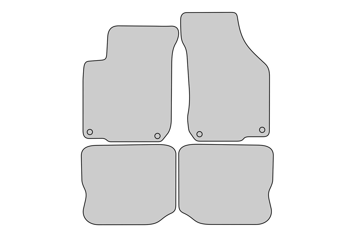 tuning-art 196FR Sport Edition Alfombrillas para Seat Leon 1 1M 1999-2006
