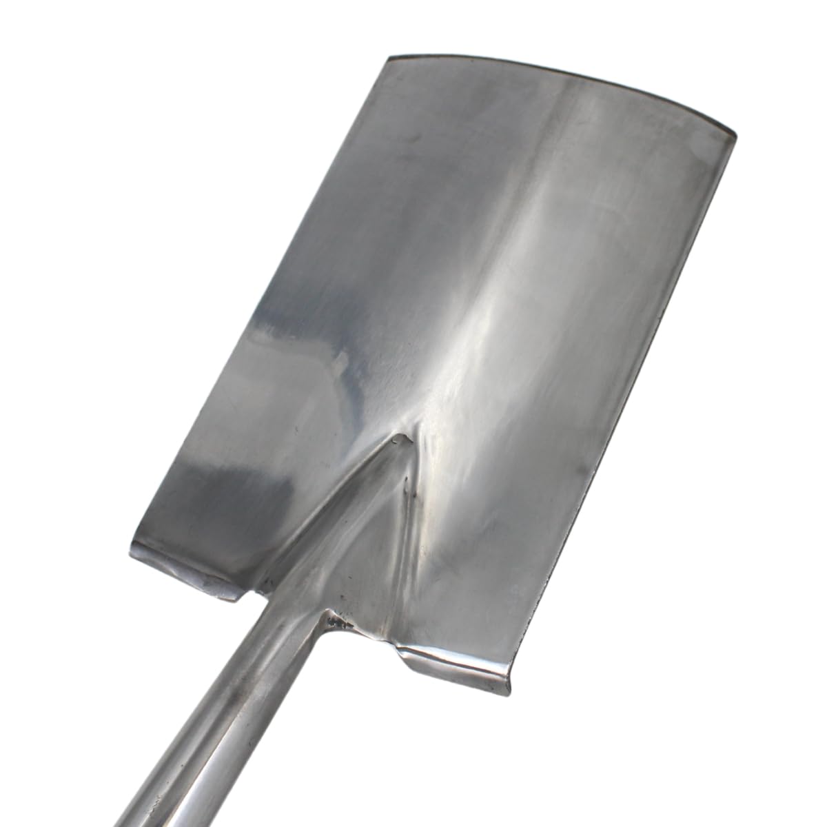 Rekord - Gärtnerspaten aus Edelstahl - 29x18 cm Schaufel mit 76 cm T-Stiel | Stabiler Grabespaten mit Trittschutz und Eschenholzstiel für Gartenarbeiten - Gesamtlänge 121 cm, Gewicht 2,1 kg