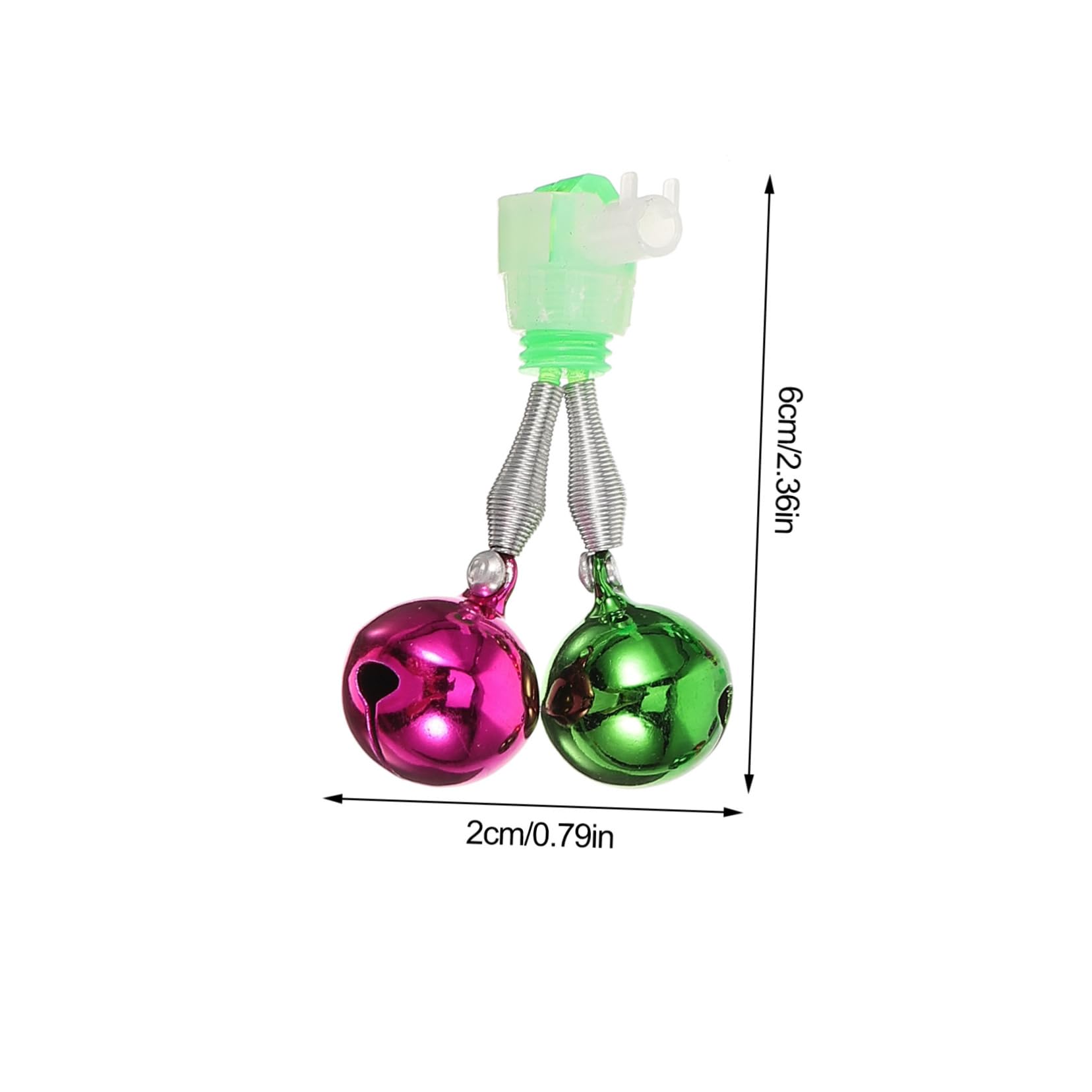 BIUDECO Fishing Alert Bells Pack Metal Fishing Pole Bells Bite Alarms for Rods Catfishing Rattles for Beginners