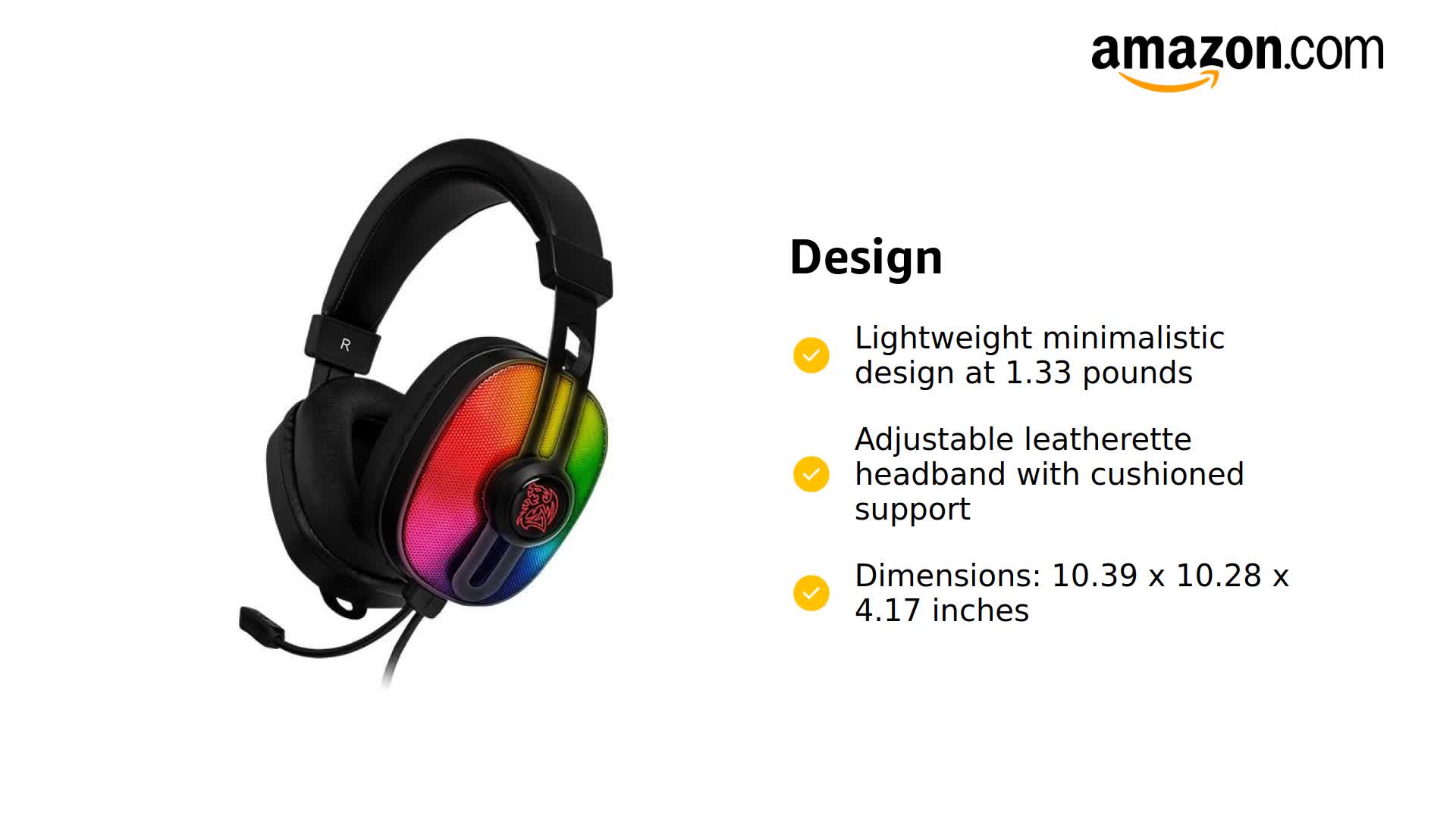 Amazon.com: Tt eSPORTS Thermaltake Pulse G100 RGB 53mm Neodymium