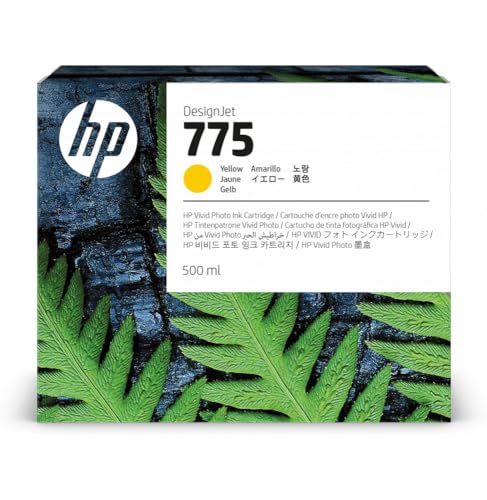 Encre jaune HP 775 500 ml W126475200 pour impression jet d'encre