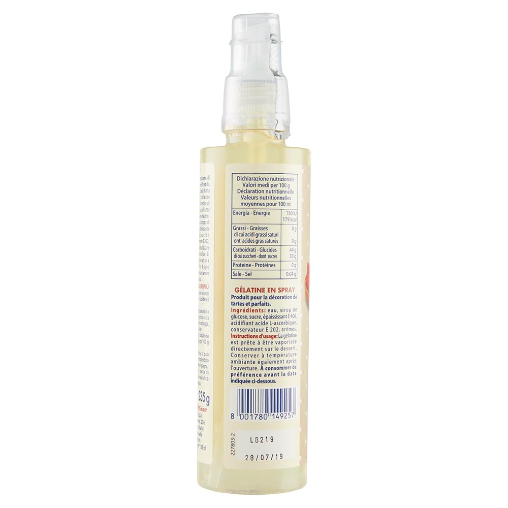 Fabbri Fresca Frutta Gelée a Spruzzo 150ml | Gelatina spray per dolci