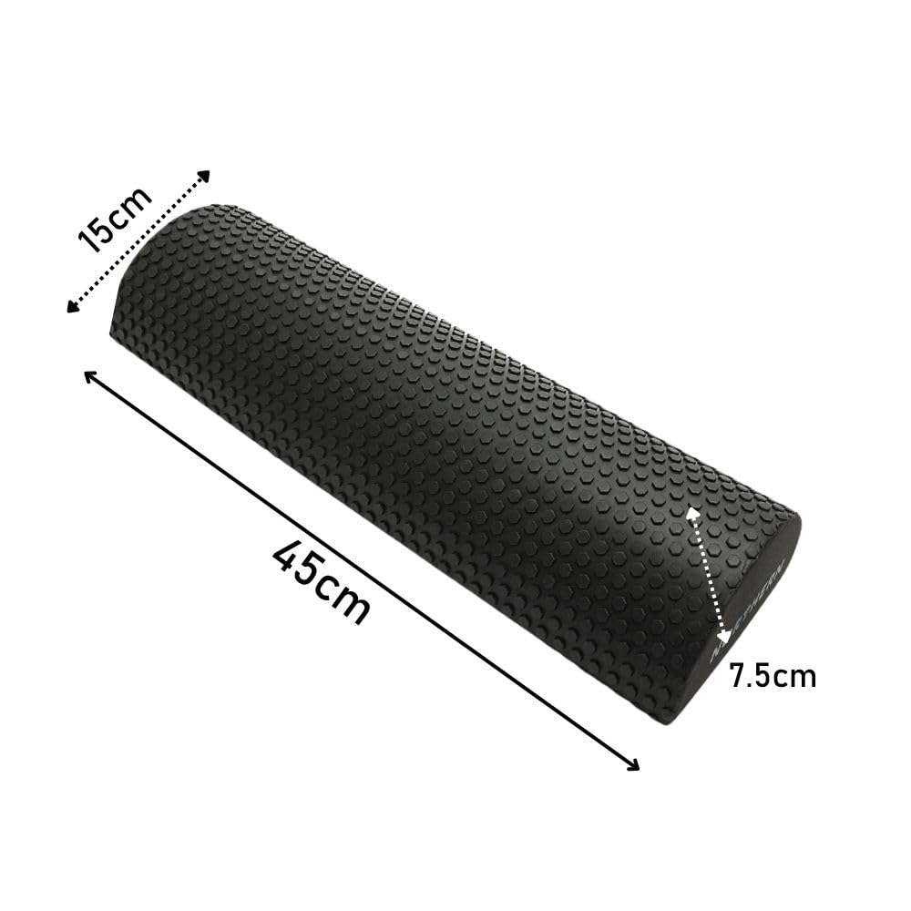 Northern Foam Roller Extra Long Muscle Roller Exercise Lightweight Fitness Foamroller Deep Tissue Self Massage Home Gym Pilates Yoga Pain Relief De-Stress Recovery (Black 45cm - Image 7