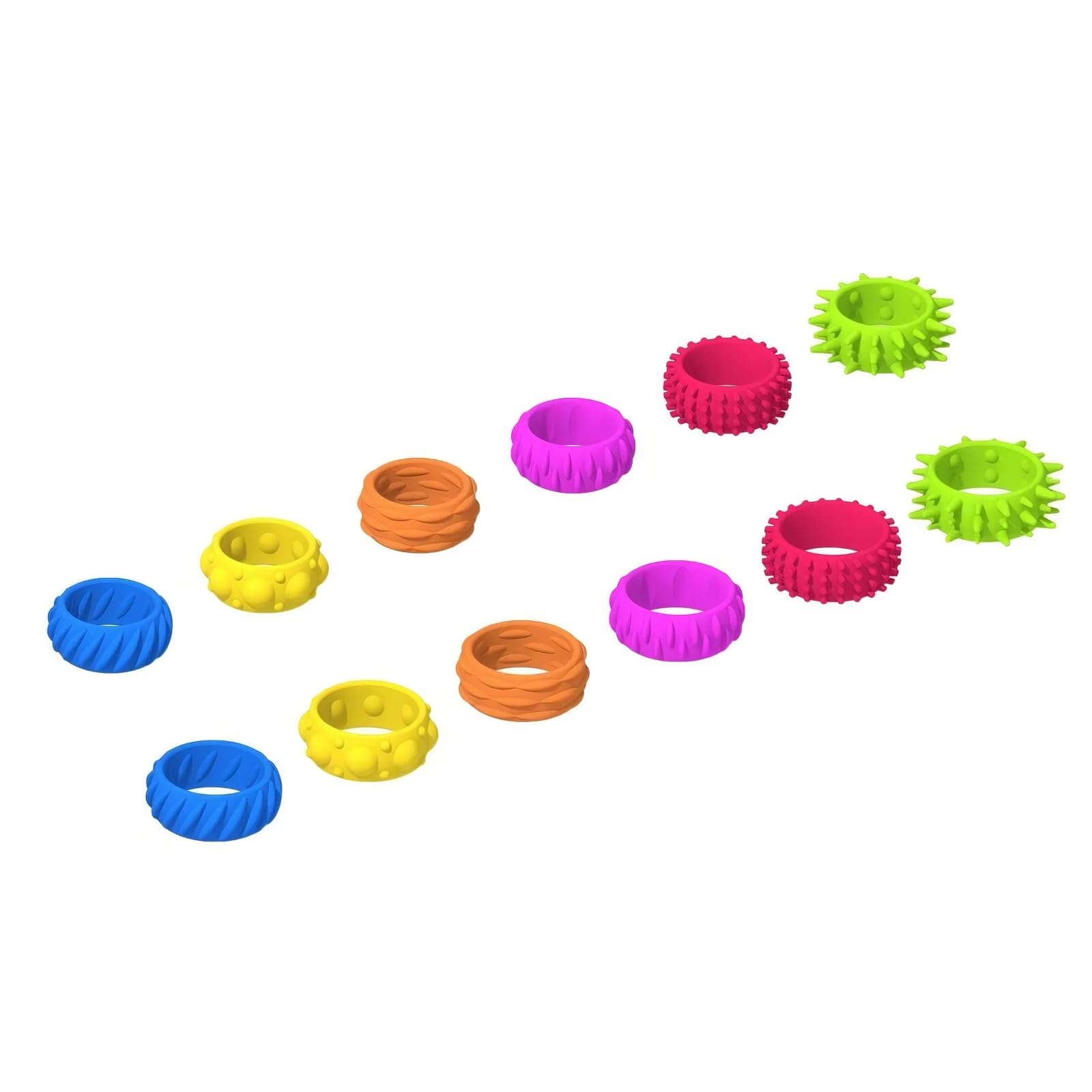 ZMaglorian Bracelet Toy for Adults, 12 Pieces Sensational Autism Play Toy, Anti-Stress Autism Toy, Soft Toy, Fear Toy, Stress-Anxiestlinderung