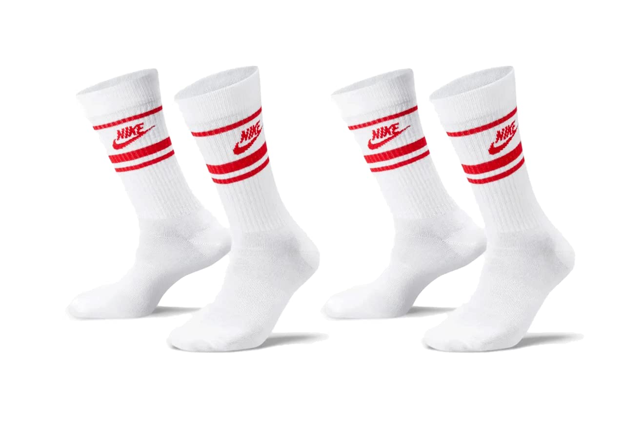 NIKE 6 Paar Everyday Essential Tennissocken Socken Sportsocken Unisex DX5089, Farbe:Schwarz - Weiss/Weiss - Schwarz, Socken Neu:46-50