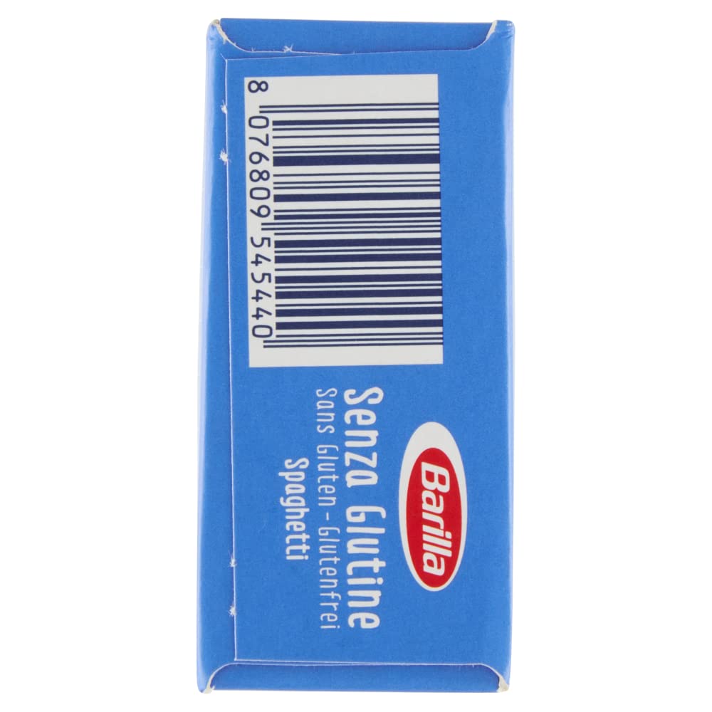 Barilla Makaron makaron bezglutenowy spaghetti z pysznej kukurydzy i ryżu – idealny dla osób z nietolerancją Celeliac lub glutenu, 24 sztuki (24 x 400 g)