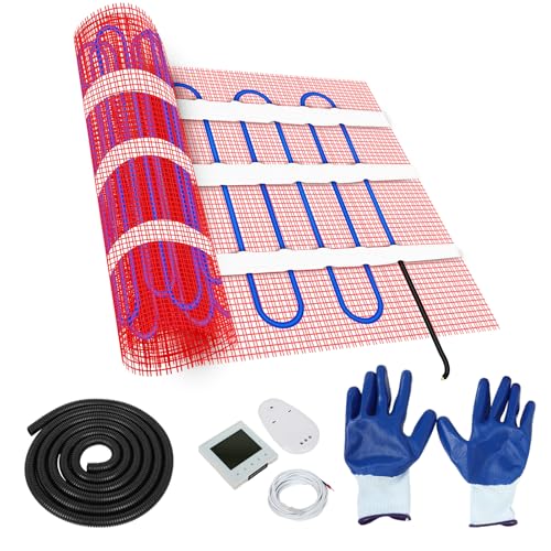 Fahkns 176555 32 Sqft Heating Mat,Electric Radiant Floor Heating System cover