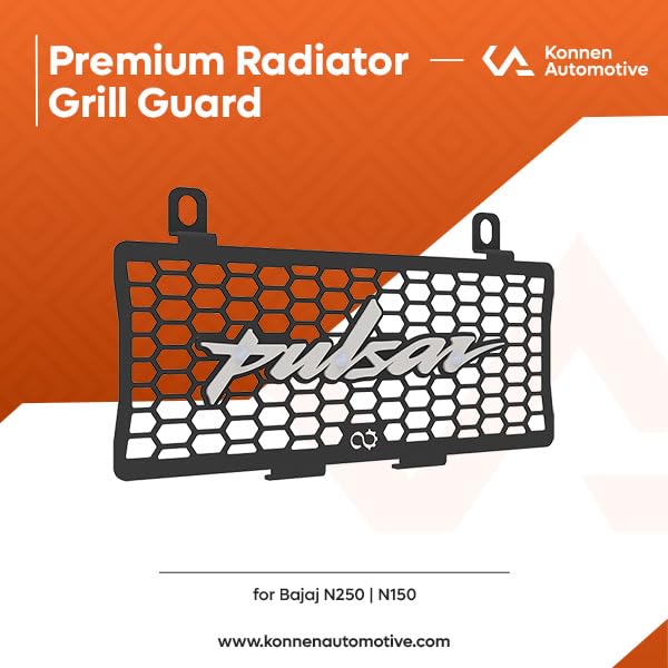 Image of Radiator Guard Compatible with Bajaj Pulsar N250 /F250 only for USD Fork Models After 2024 (White, Pack of 1) (Not Suitable for befor 2024 Models)