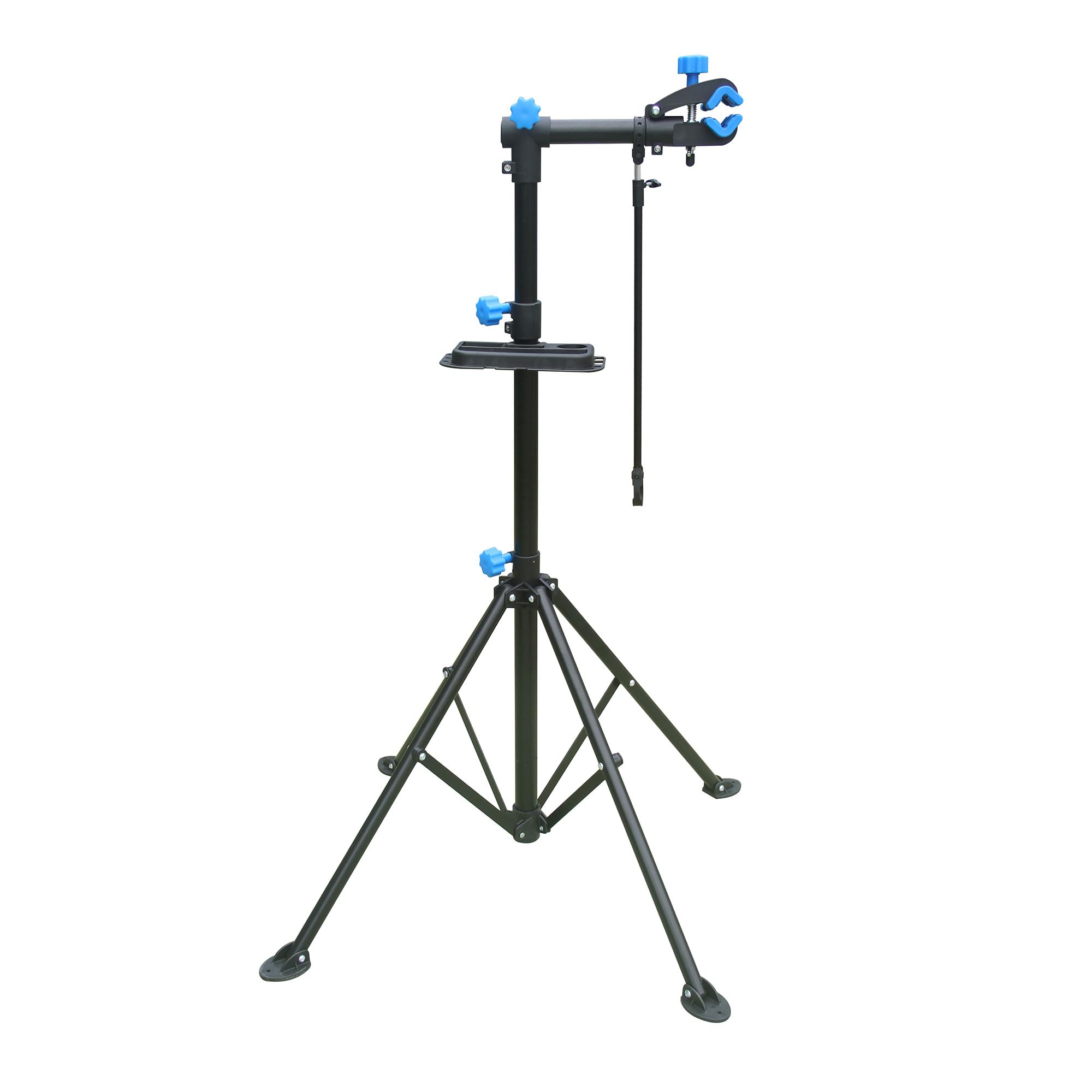 BOUDECH Shelter - Supporto per Riparazione Bici 198x104 cm Cavalletto Bicicletta con Porta Utensili in Acciaio Nero