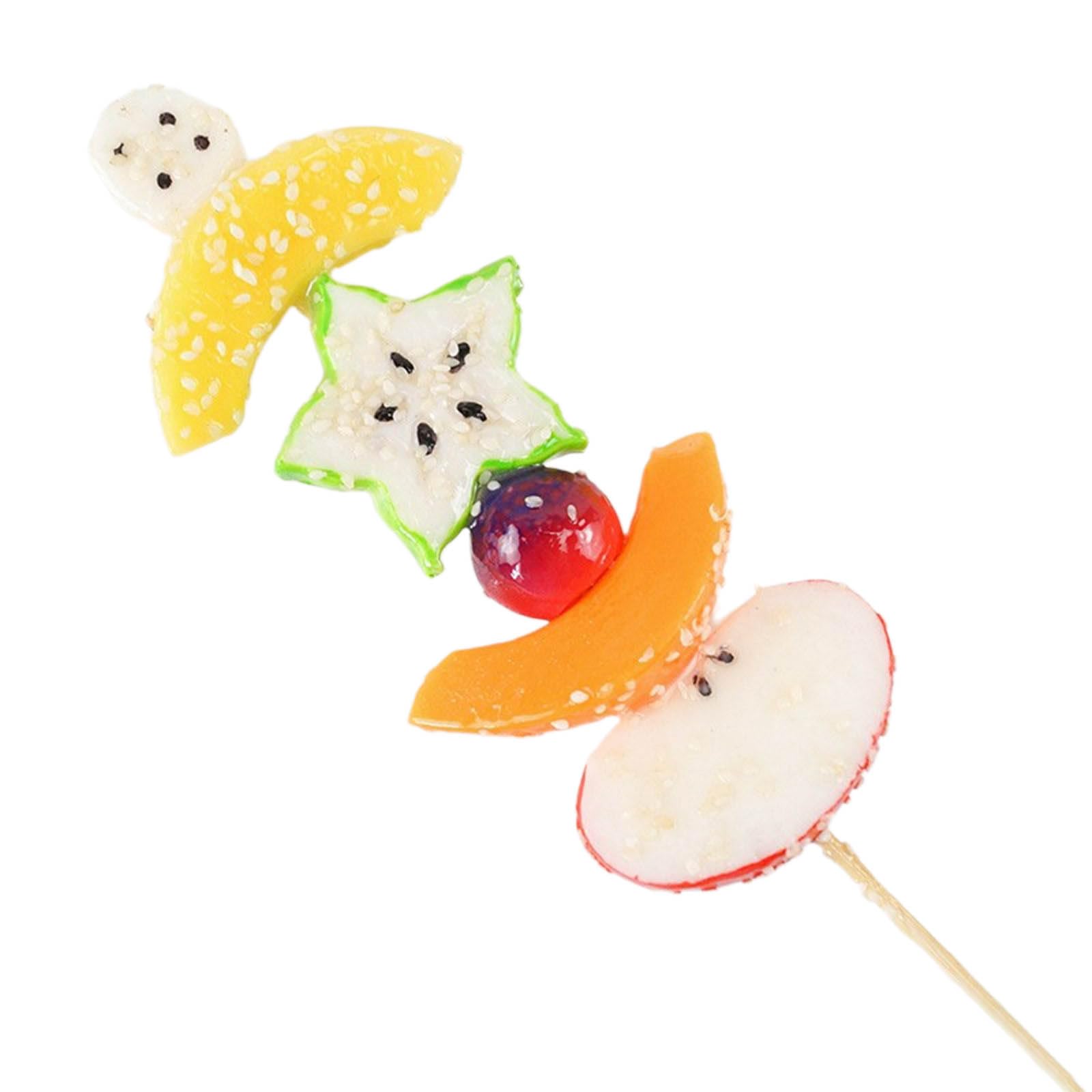 Buxuaaaa Realistic Fruit Sugar-Coat Haws Artificial Fruit Artificial Candied Haws for Photography Props Birthday Decortions Pack