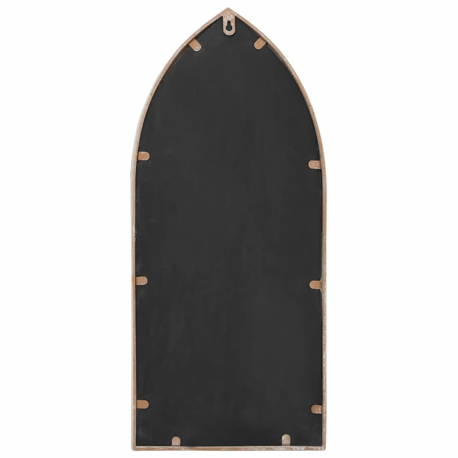 Tidyard Miroir de Jardin Miroir Décoratif Fer pour Utilisation extérieure Sable 70x30 cm
