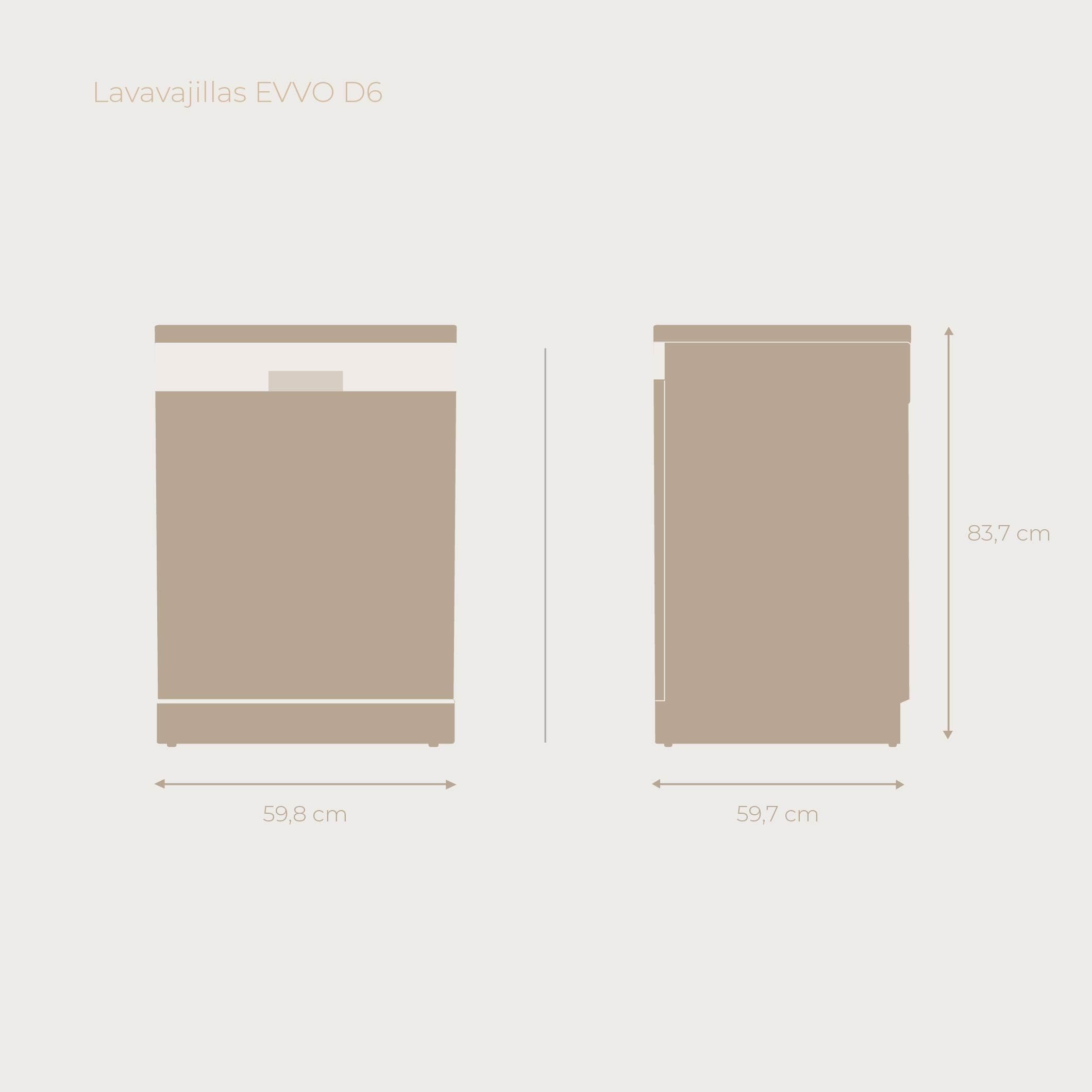 Lavavajillas D6 Libre Instalación 60 cm - Clase B Alta Eficiencia, 15 Cubiertos, 8 Programas, Apertura Automática, Luz UV e Inicio Diferido - Lavavajillas Acero Inoxidable Inox - Secado Turbo (Negro)