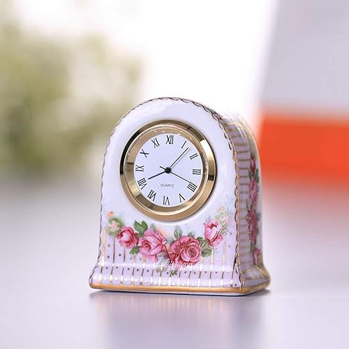 Miniatura 3 de Reloj de mesa con manto Reloj de escritorio, silencio, decoración de escritorio, sala de estar, repisa, reloj de oficina
