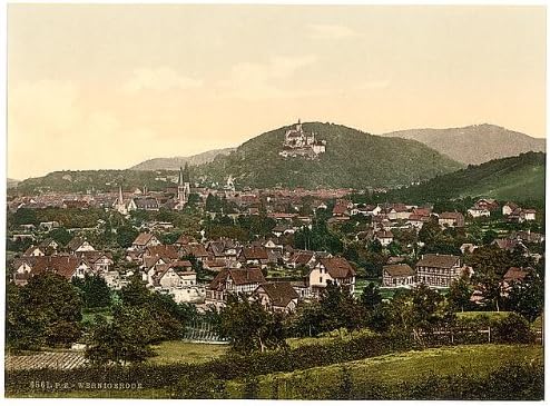 Photo Wernigerode from The Sennhutte,Hartz,Germany