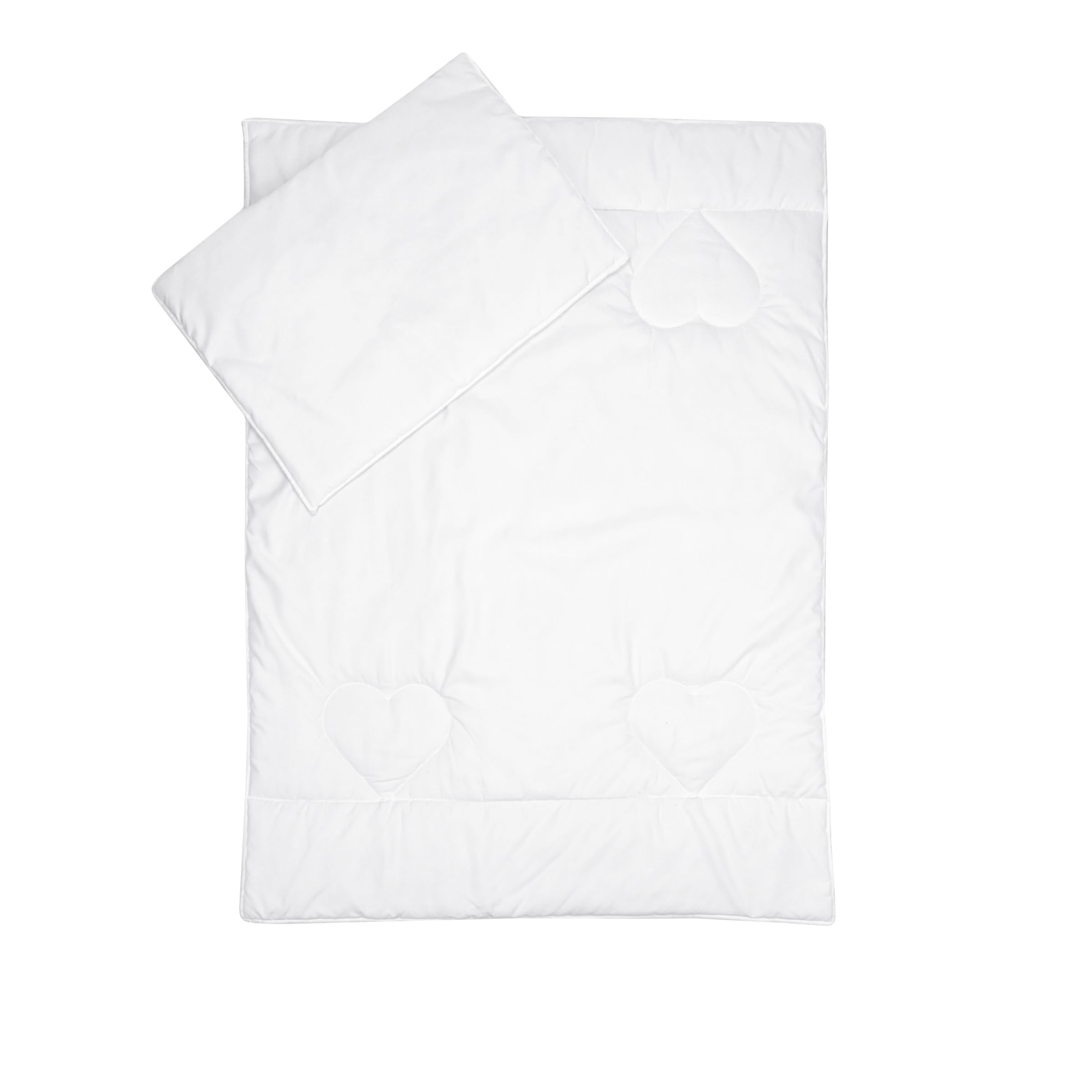 Baby Comfort Toddler Quilted Duvet 4 Tog with Flat Pillow Filling Set (12M+)
