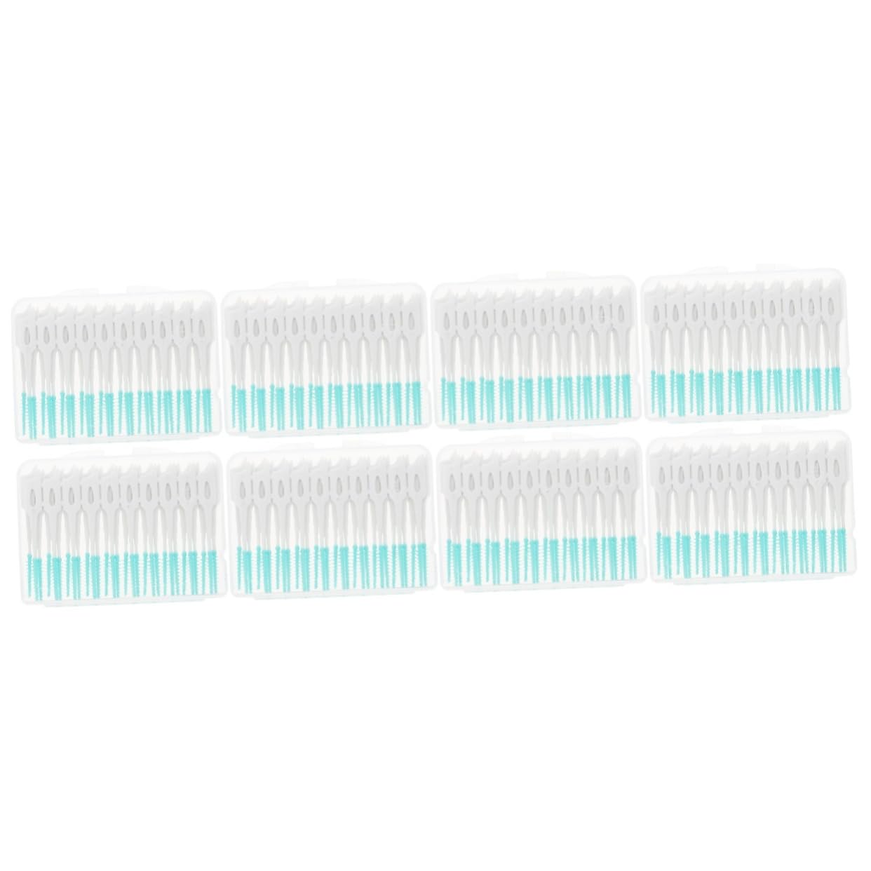 Didiseaon 320pcs Elastic Interdental Brushes for Oral Care Tooth Cleaning Tools to Prevent Tooth Decay and Bad Breath Green Massage Gums and Freshen Mouth