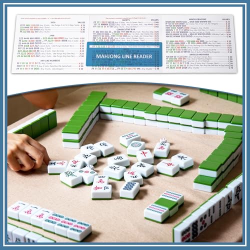 Mahjong Cards Line Readers 4-Piece Set, 7.5 x 2.76 Inches miniatura 4