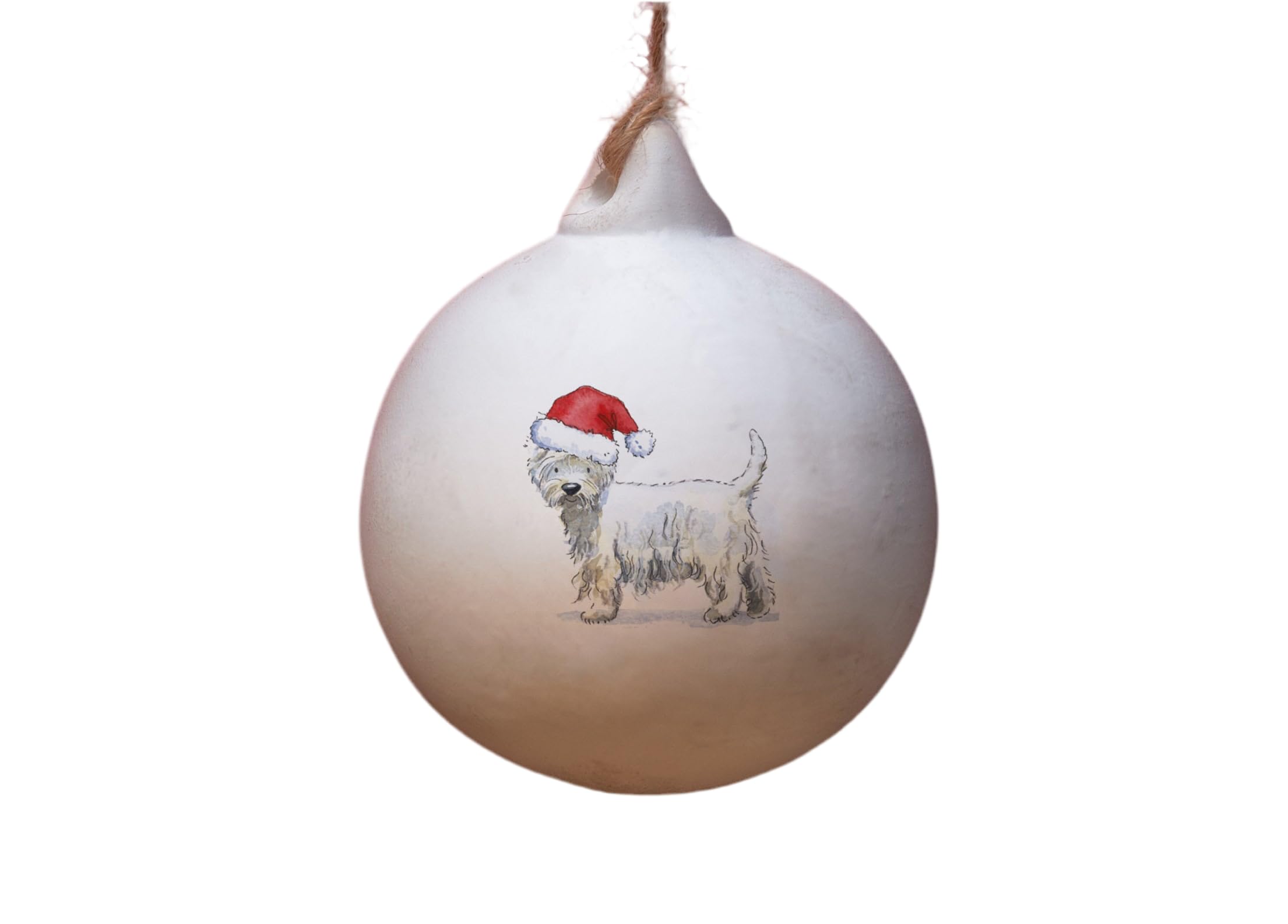 Image Industry Westie Ceramic Bauble - Tree Decoration - Christmas Decorations Dog Gift - Dog Lovers