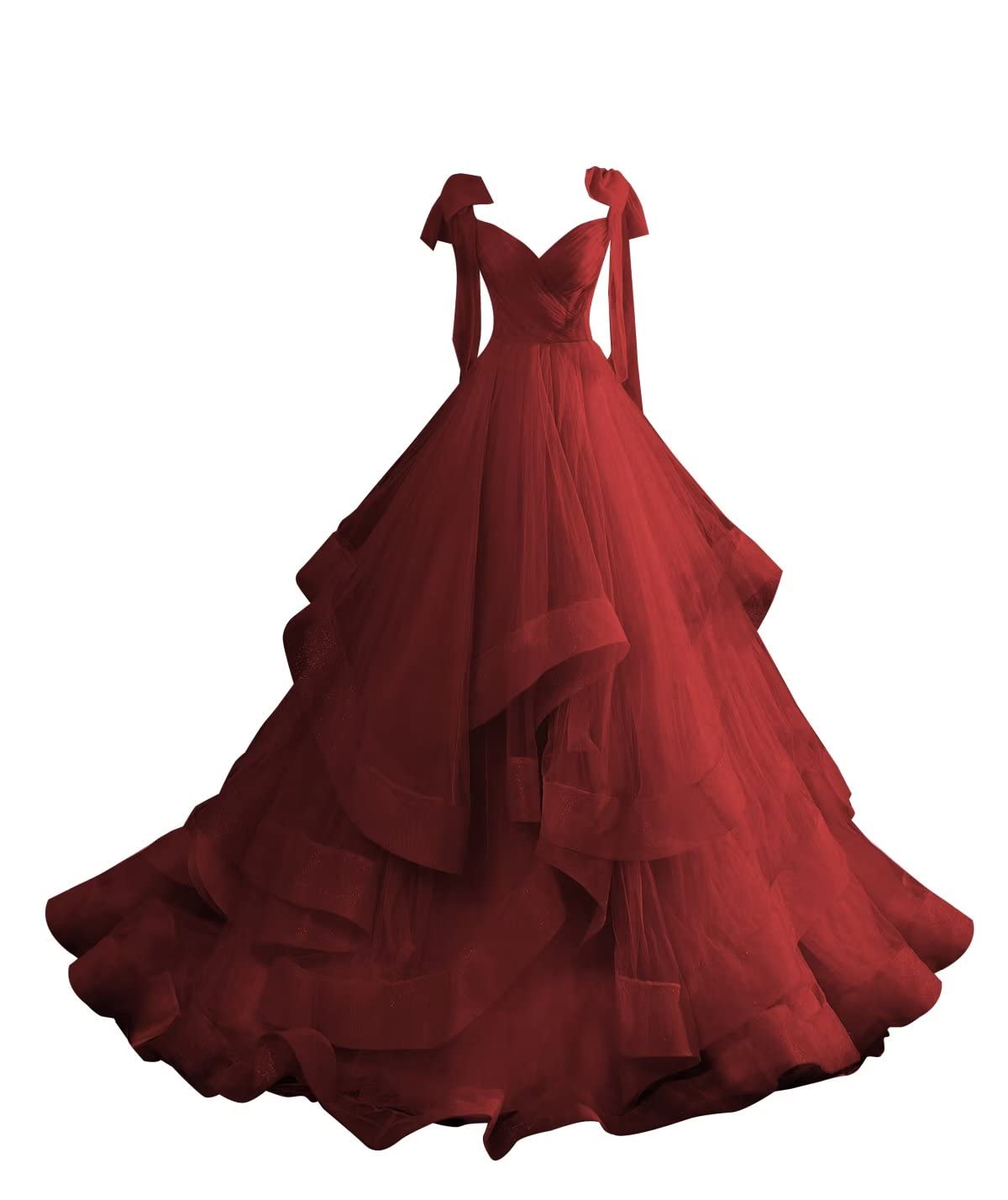 Glitter Strapless Navy Blue Ball Gown Layered Ruffles Tulle Beaded Long Party Dress Birthday Dress SP2047 main image 0