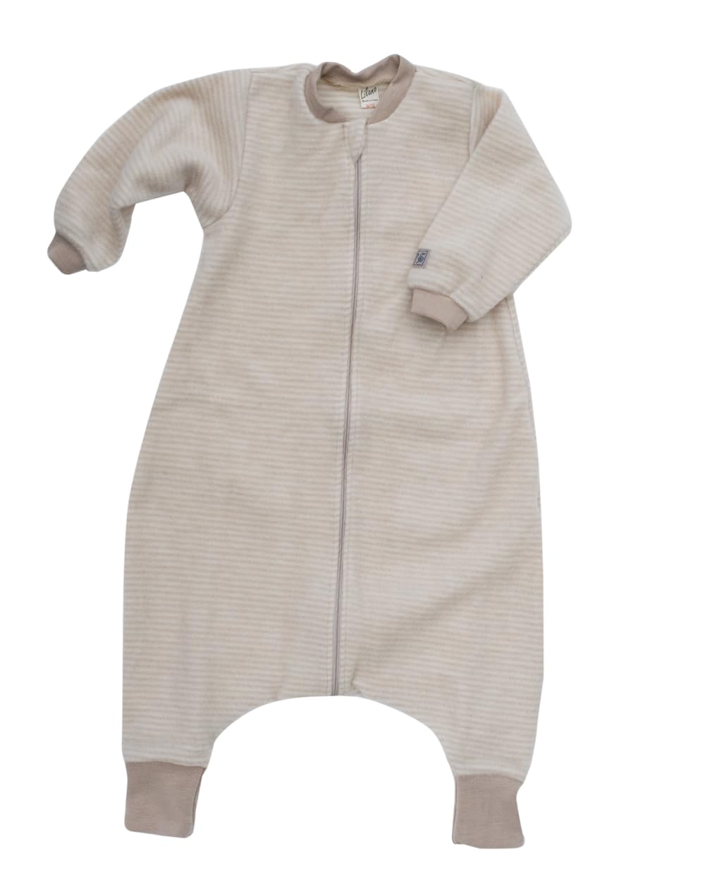Lilano, pluszowy Merino śpiwór z nogawką, 100% wełna (KBT), 74-80