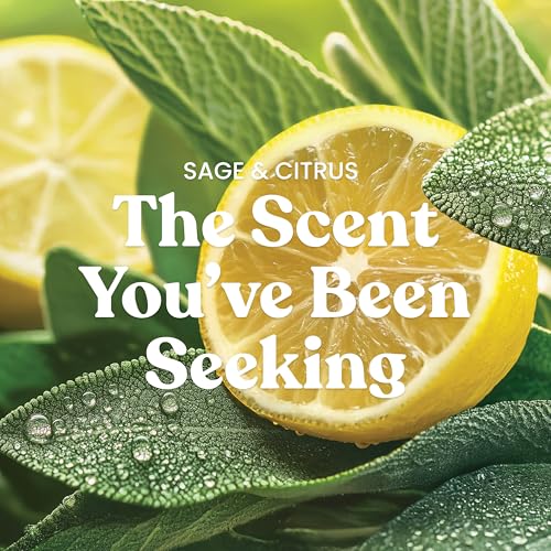Yankee Candle 3 Wick Candle Jar, Scented Candle with up to 40 Hours of Burn Time, Premium Plant Wax Blend for Consistent Long Lasting Scent from First to Last Burn, Sage & Citrus