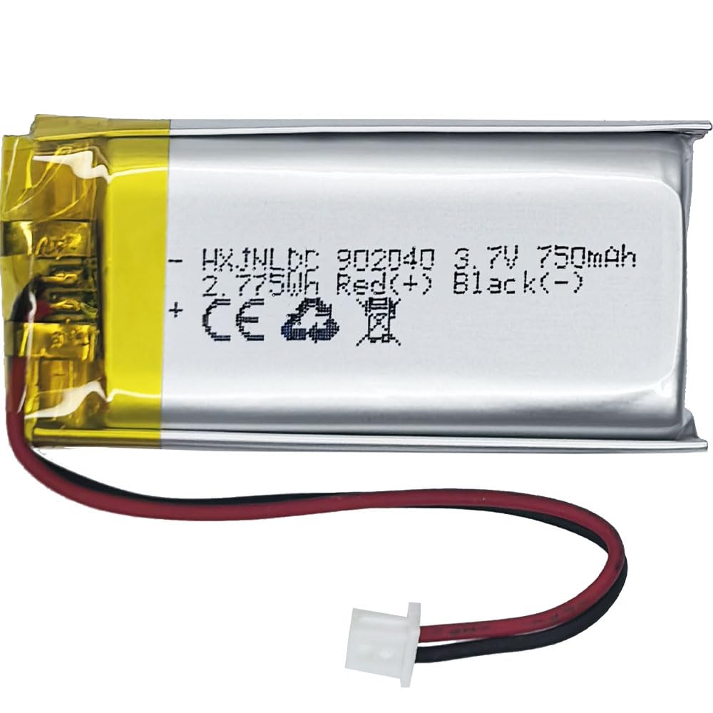 DC 3.7V 750mAh 902040充電可能リチウムポリマー電池for DIY 3.7-5 V電子製品、内蔵2線電池を交換する