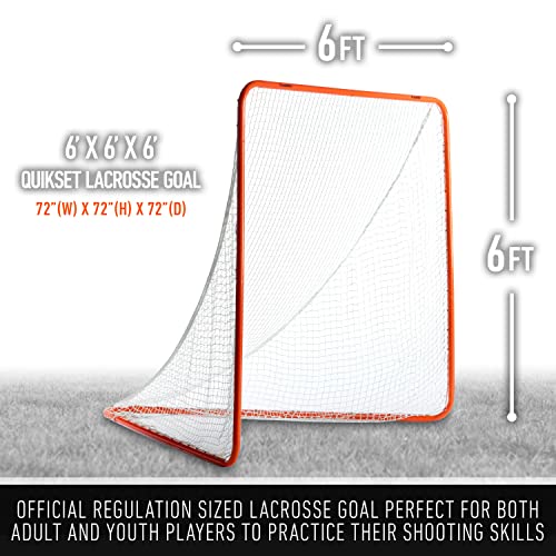 Franklin Sports 49002X Official Size Lacrosse Goal - Portable Steel Backyard Lacrosse Net For Kids + Adults thumb #1