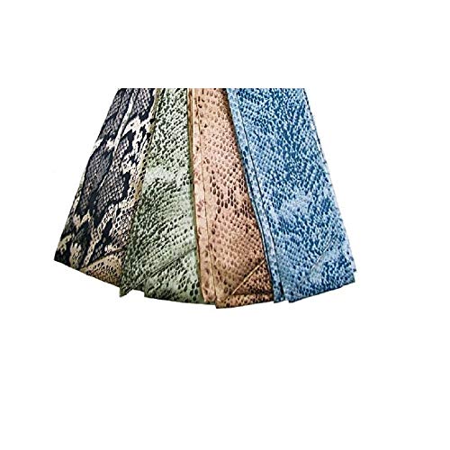 Blue Snakeskin Design Skinny Scarf/Belt