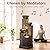 KAISOKU 38.2" Tall Outdoor Water Fountain,Stone Texture Modern 4 Tiers Cascading Bowls Garden Fountains Outdoor,Suit for Patio, Deck, Porch, Lawns, Backyard and Home Art Decor