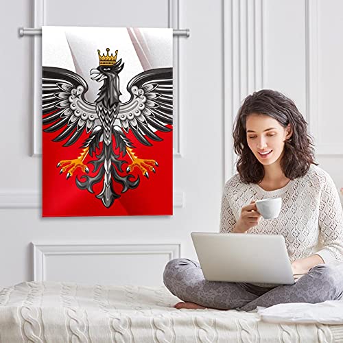 Drapeau de bienvenue Pologne anti-décoloration extérieur double face