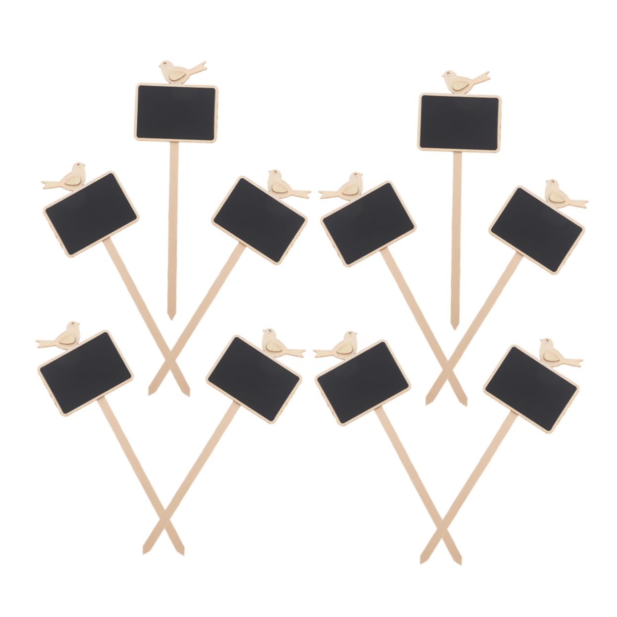 BESPORTBLE 50pièces Étiquettes De Plantes Bois Lot De Ardoises Pour Identification De Fleurs Et Plantes Pot Idéales Pour Jardinage Et Décoration De